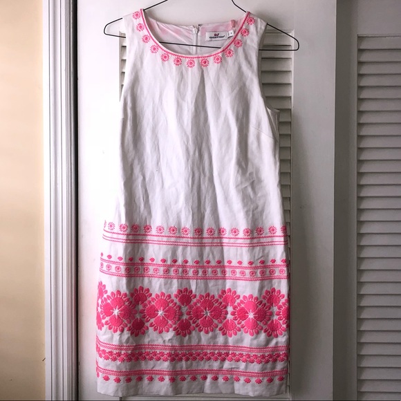 Vineyard Vines Caribbean linen dress size 4 - Picture 3 of 6